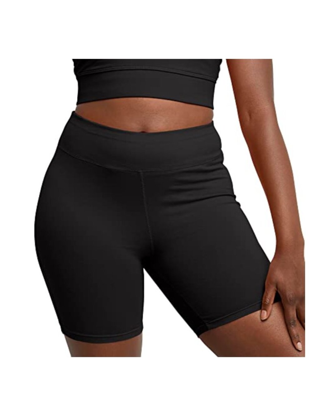 Womens Stretch Jersey Bike Shorts 7 Inseam Pull On Athletic Cotton